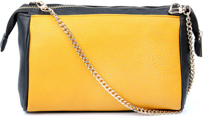 

Cappuccino Girls Evening/Party Yellow PU Sling Bag