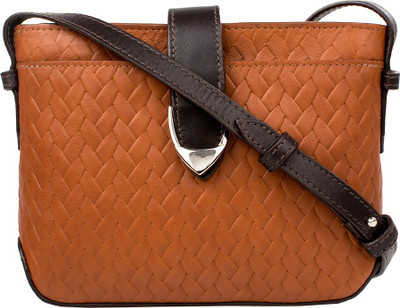 

Hidesign Women Formal Tan, Brown Genuine Leather Sling Bag, Brown;tan