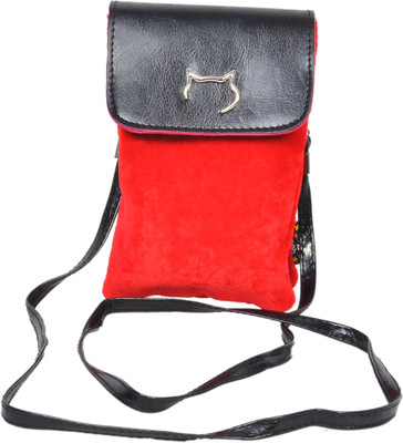 

FabSeasons Women Casual Red Velvet Sling Bag