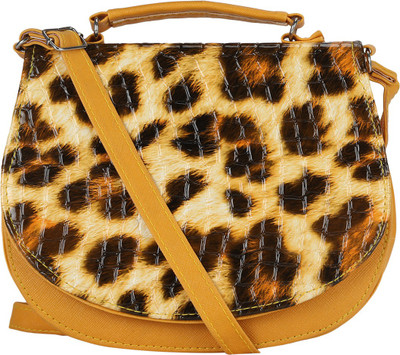 

Coash Women Yellow Cotton Sling Bag