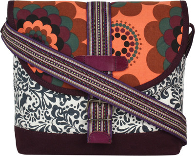 

Anekaant Women Casual Multicolor Canvas Sling Bag