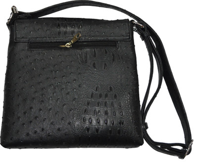 

Knott Girls Casual Black Leatherette Sling Bag