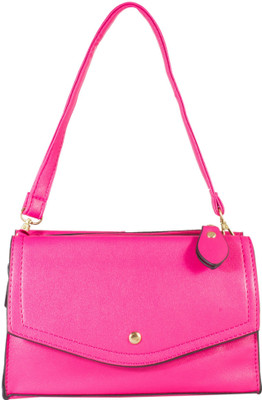 

Heels & Handles Women Casual Pink PU Sling Bag