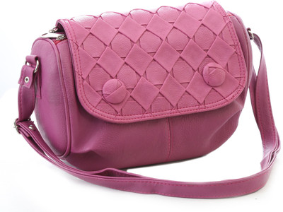 

Felicita Girls Casual Pink PU Sling Bag