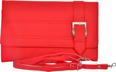 

Pankhudi Women Casual Red PU Sling Bag
