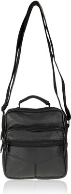 

Anni Creation Men Formal Black Leatherette Sling Bag