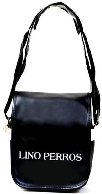 

Lino Perros Women Black PU Sling Bag