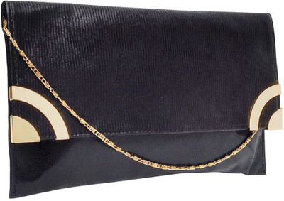 

Hawai Women Evening/Party Black PU Sling Bag