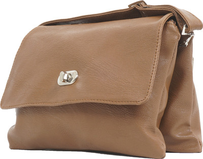 

Igypsy Women Formal Brown Leatherette Shoulder Bag