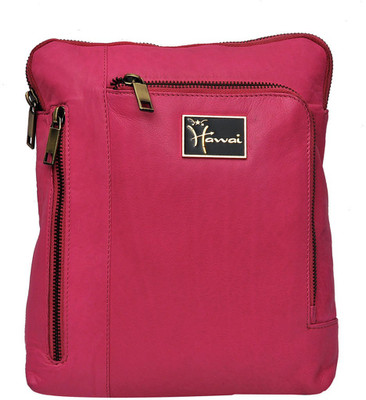 

Hawai Women Formal Pink Genuine Leather Sling Bag