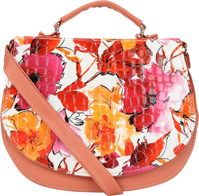 

Coash Women Orange PU Sling Bag
