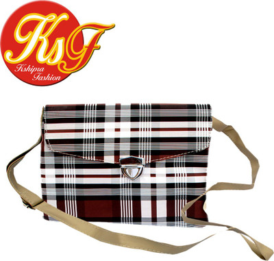 

Kshipra Fashion Women Casual Brown Rexine Sling Bag