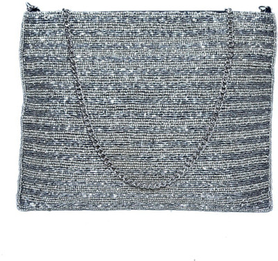 

Diwaah Women Casual Silver Cotton Sling Bag