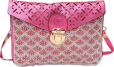 

Hawai Girls Casual Pink PU Sling Bag
