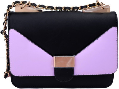 

Super Drool Women Evening/Party Purple PU Sling Bag