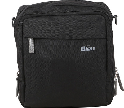 

Bleu Men Casual Black PU Sling Bag