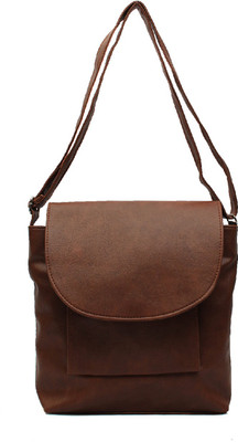 

Pochette Women Formal Brown PU Sling Bag