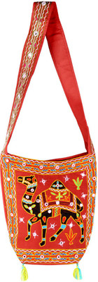 

Rajrang Women Casual Brown, Black Cotton Sling Bag, Black;brown