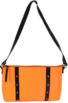 

Mankha Women Evening/Party Orange Canvas Sling Bag