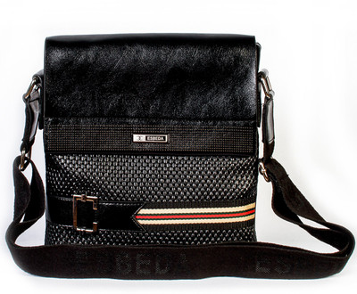 

Esbeda Men Formal Black PU Sling Bag