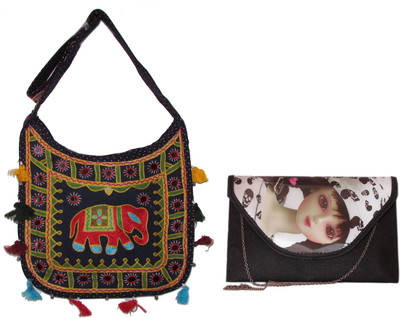 

Adara Collections Girls Casual Multicolor Rexine Sling Bag