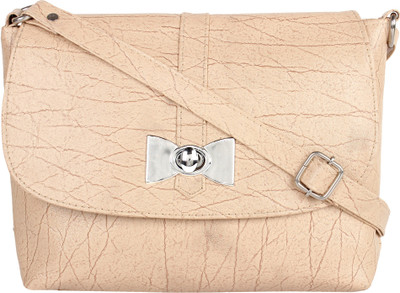 

Ayeshu Women Casual Beige PU Sling Bag