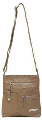 

Lino Perros Women Casual Beige PU Sling Bag