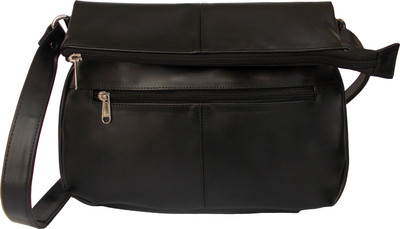 

Feliza Women Casual Black PU Sling Bag