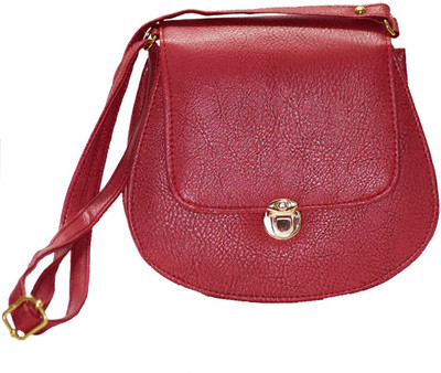 

Groovy Girls Casual Red PU Sling Bag