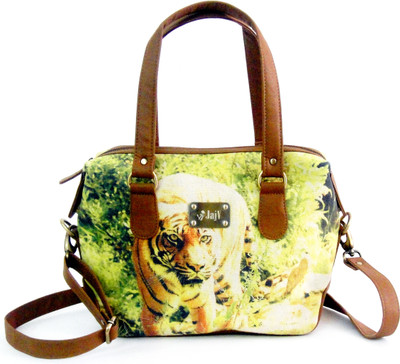 

JAJV Women Casual Brown Canvas, Leatherette Sling Bag