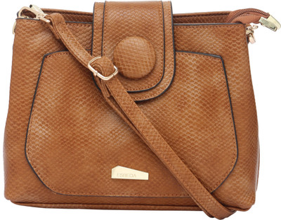 

Esbeda Women Casual Brown Leatherette Sling Bag