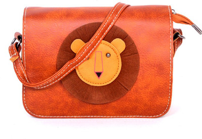 

Bags Craze Women Casual Tan PU Sling Bag