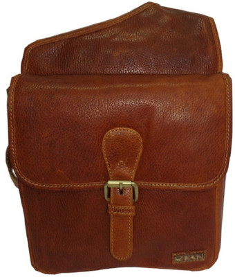 

Kan Men & Women Formal Brown Genuine Leather Sling Bag