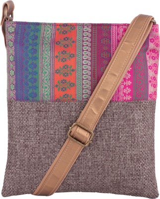 

Sunbeams Girls Casual Grey Jute Sling Bag