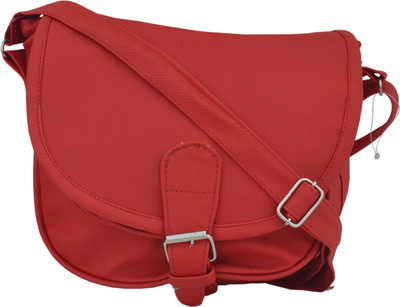 

Solly Women Casual Red PU Sling Bag