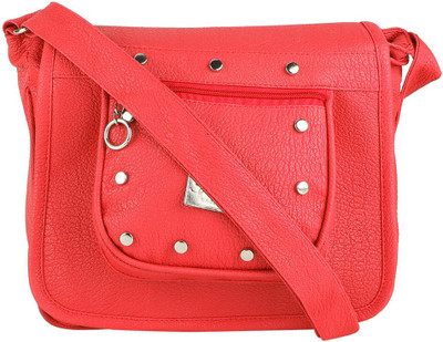 

Savitri Arts Women Casual Red PU Sling Bag