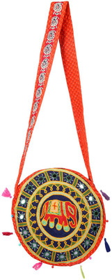 

Rajrang Women Casual Blue Cotton Sling Bag