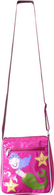 

Kidzbash Girls Pink Rexine Sling Bag