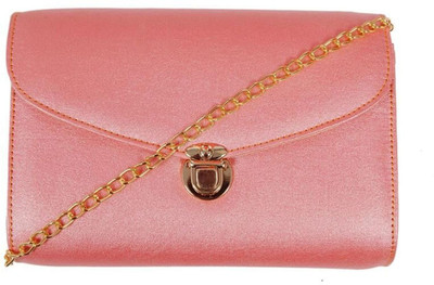 

Giant Roots Women Evening/Party Pink PU Clutch