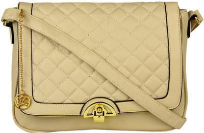 

Moedbuille Women Casual Beige PU Sling Bag