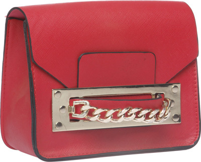

Fur Jaden Women Casual Red PU Sling Bag