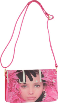 

Abrazo Girls Casual Pink PU Sling Bag