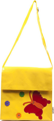 

Lill Pumpkins Boys & Girls Casual Yellow Leatherette Sling Bag
