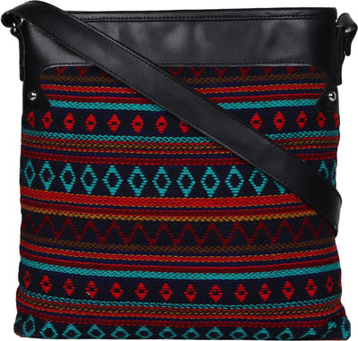 

Anekaant Women Casual Multicolor Cotton, PU Sling Bag