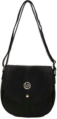 

Lino Perros Women Black PU Sling Bag