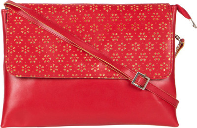 

MTE Girls Casual Red PU Sling Bag