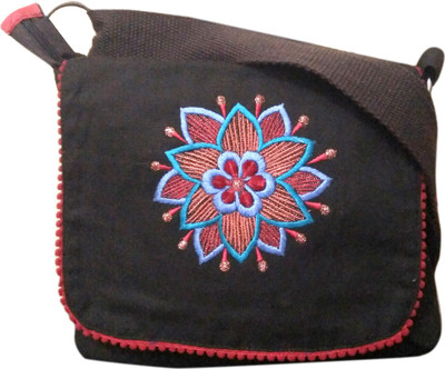 

Fly Angels Women Casual Brown Canvas Shoulder Bag