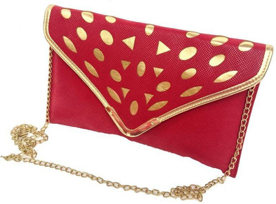 

Craftbazaar Women Casual Maroon Leatherette Sling Bag