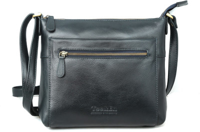 

Tee&En Women Blue Genuine Leather Sling Bag