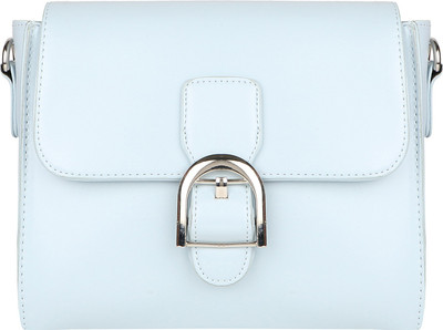

Lino Perros Women Casual Blue Leatherette Sling Bag